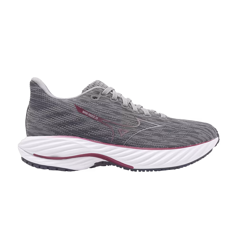 Mizuno Women's Wave Rider 28 Ultimate Grey Cosmo Chrome