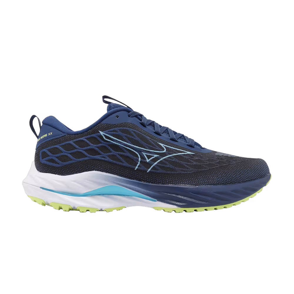 Mizuno Wave Inspire 20 SSW Navy Peony Sharp Green