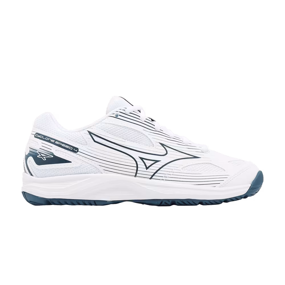 Mizuno Cyclone Speed 4 White Sailor Blue