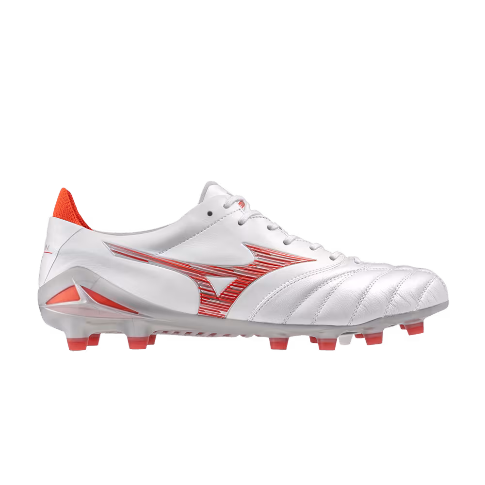 Mizuno Morelia Neo 4 Made in Japan White Radiant Red