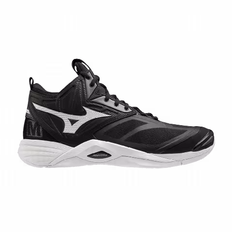 Mizuno Wave Momentum 2 Mid 'Black White'