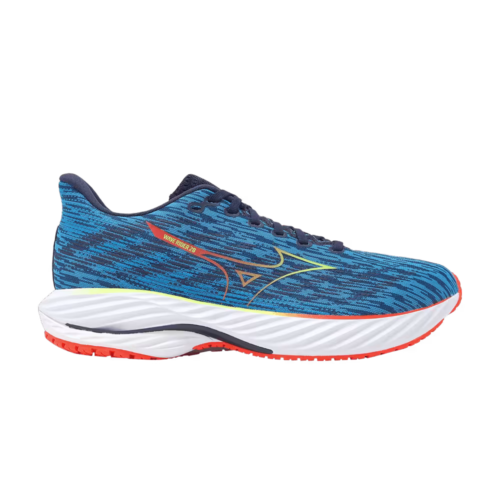 Mizuno Wave Rider 28 Blue Pace Green Gecko