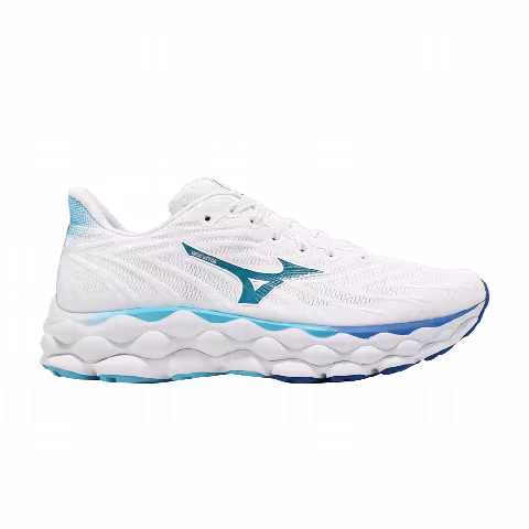 Mizuno Wmns Wave Sky 8 Super Wide 'White Mugen Blue'
