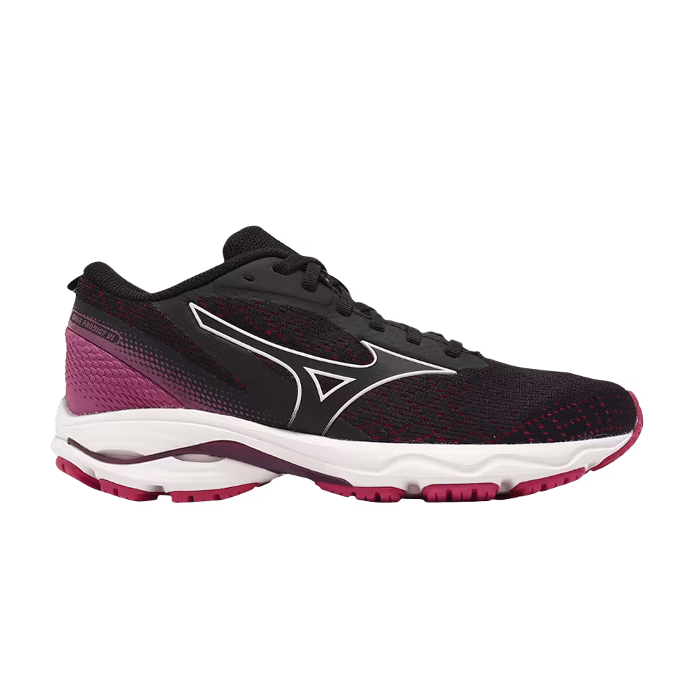 Mizuno Women's Wave Prodigy 6 Black Azalea