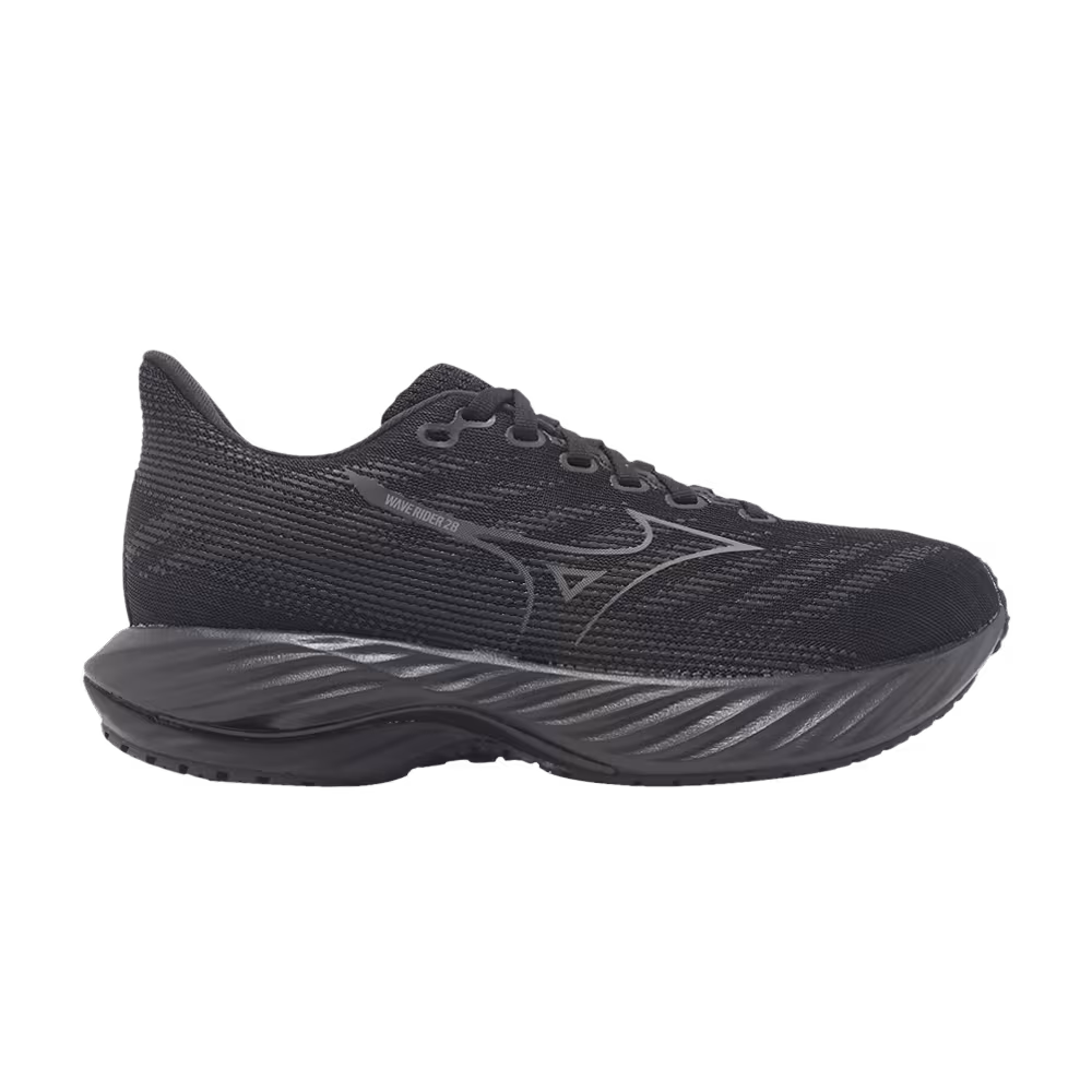 Mizuno Women's Wave Rider 28 Wide Black Quiet Shade