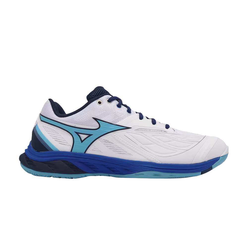 Mizuno Wave Fang 2 Wide White River Blue
