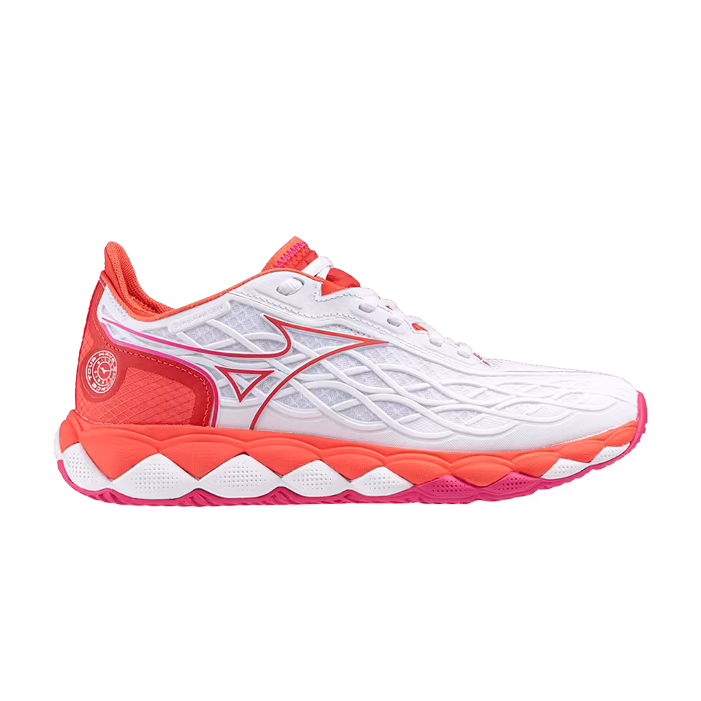 Mizuno Women's Wave Enforce Tour AC White Radiant Red
