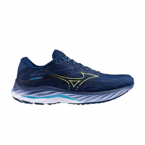 Mizuno Wave Rider 27 'Navy Peony Sharp Green'