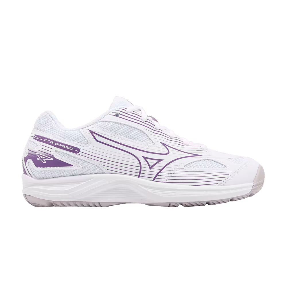 Mizuno Women's Cyclone Speed 4 White Patrician Purple
