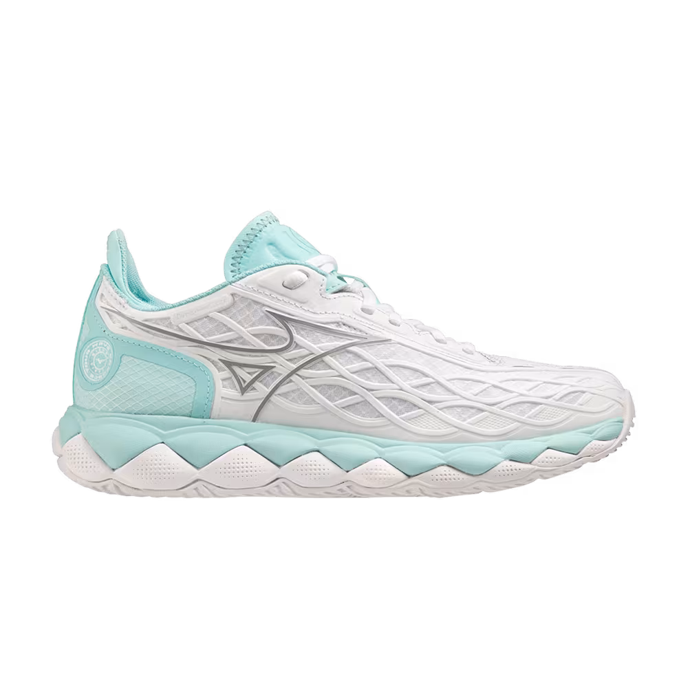 Mizuno Women's Wave Enforce Tour AC White Tanager Turquoise