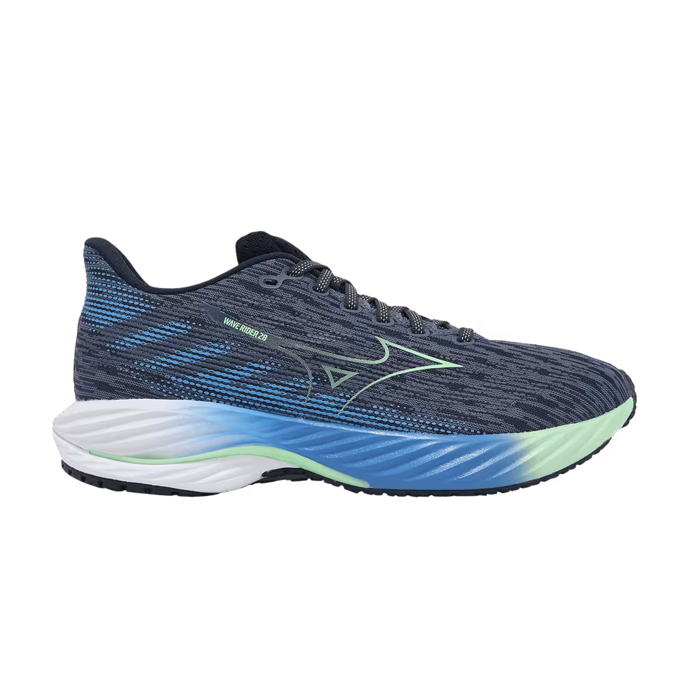 Mizuno Wave Rider 28 Vintage Indigo Neo Mint