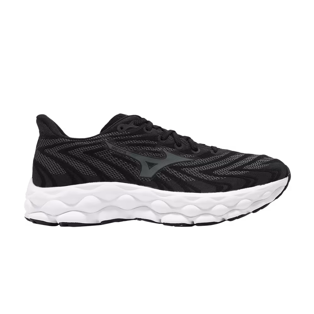 Mizuno Wave Sky 8 Super Wide Black White