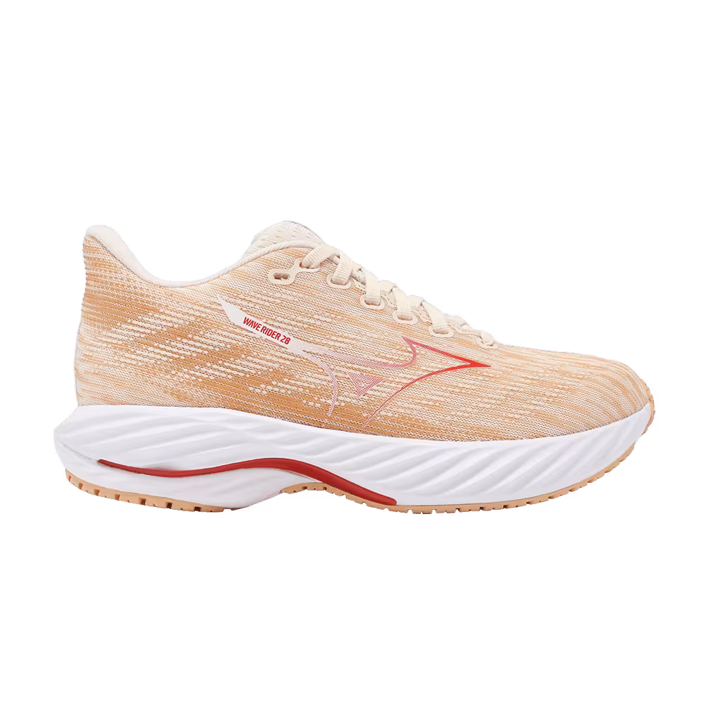 Mizuno Women's Wave Rider 28 Pristine Spicy Orange