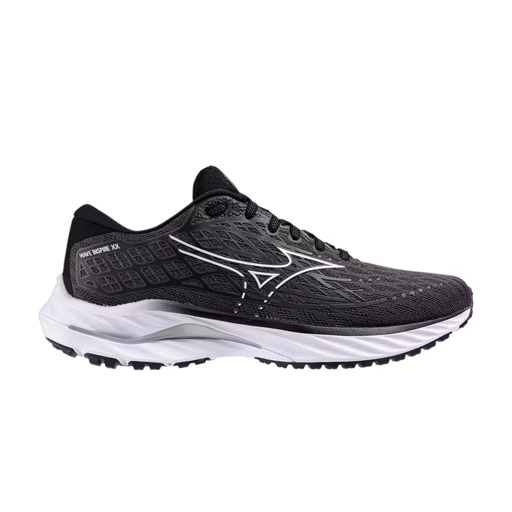 Mizuno Women's Wave Inspire 20 Wide Ebony White