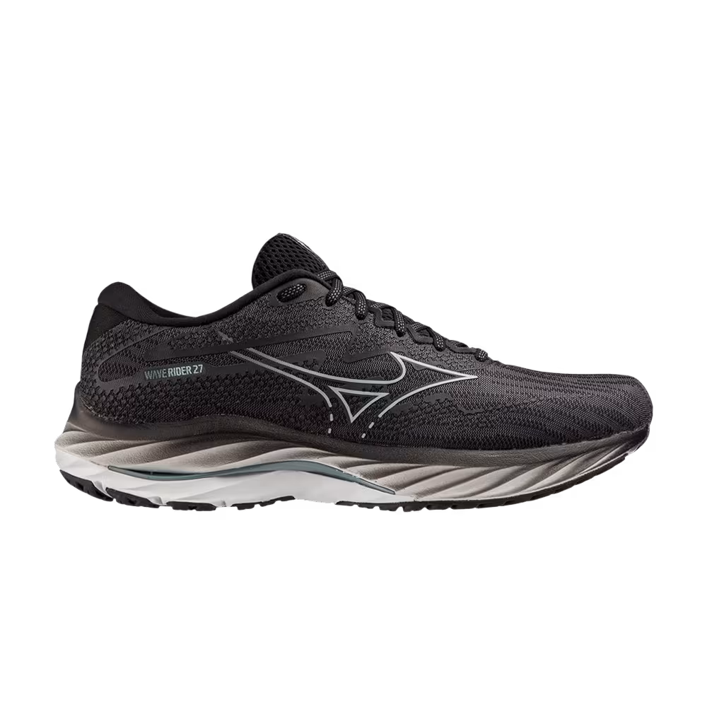 Mizuno Wave Rider 27 2E Wide Ebony Illusion Blue