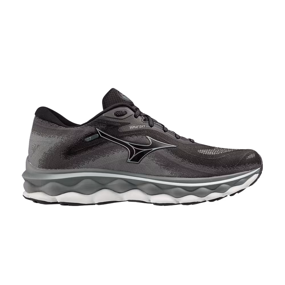 Mizuno Wave Sky 7 2E Wide Black Glacier Ridge