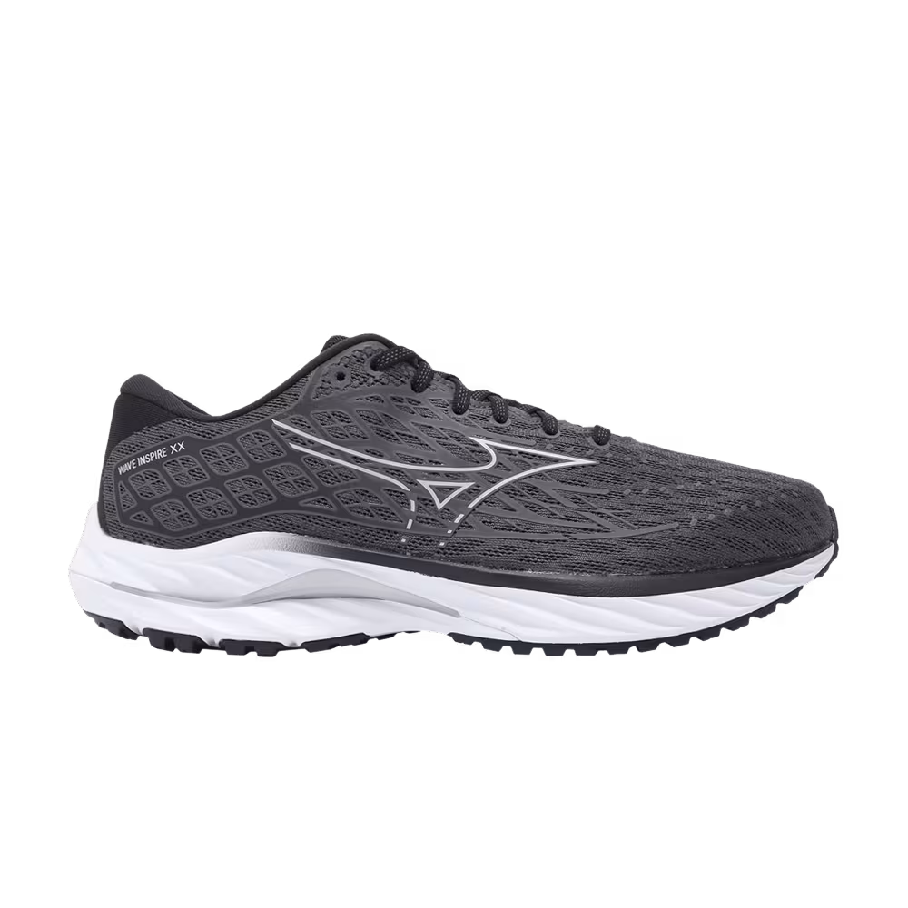 Mizuno Wave Inspire 20 2E Wide Ebony White Black