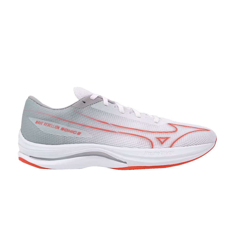 Mizuno Wave Rebellion Sonic 2 White Hot Coral Harbor Mist