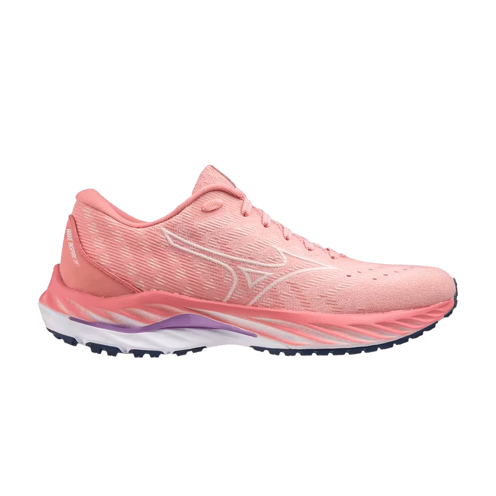 Mizuno Women's Wave Inspire 19 SSW Peach Bud Vaporous Grey