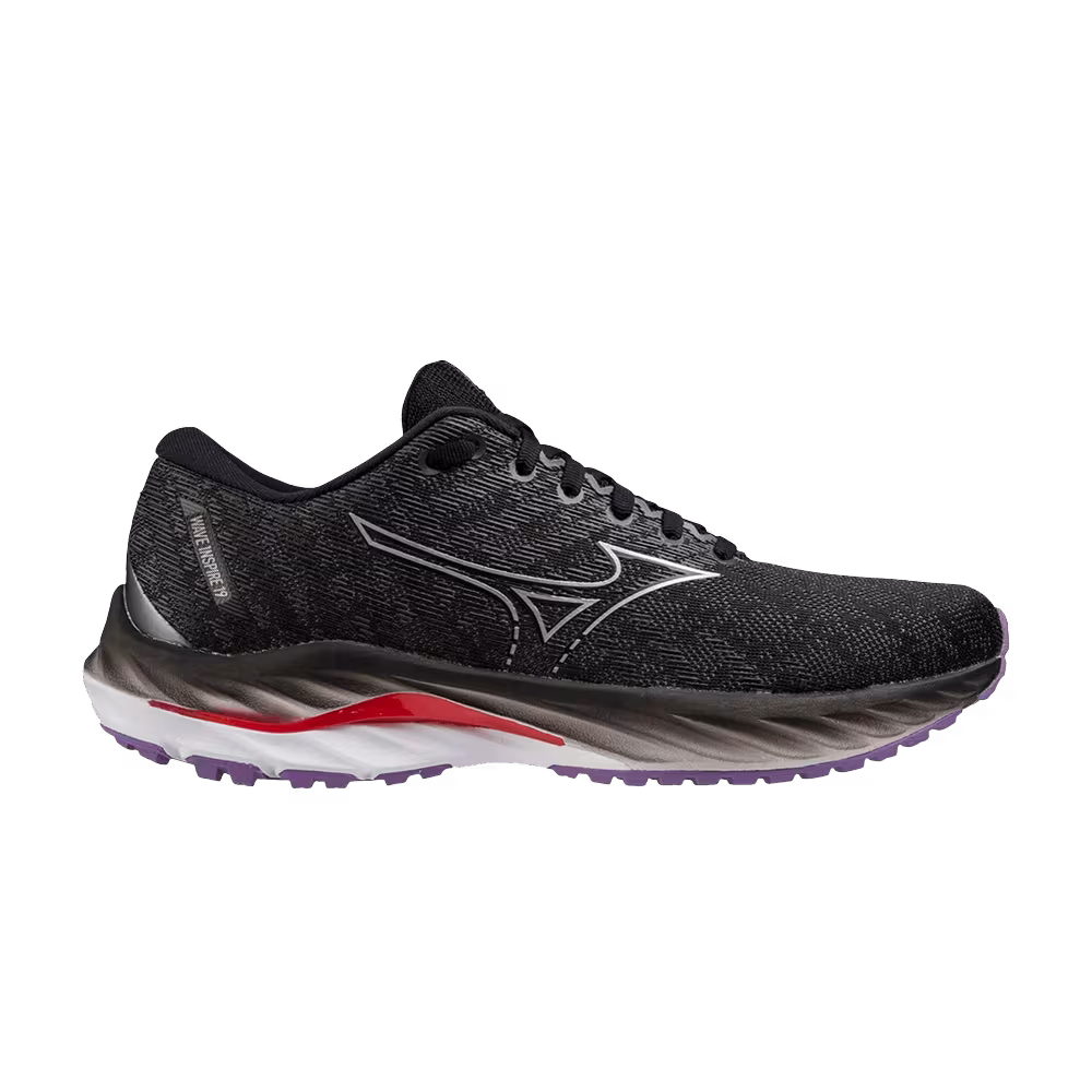 Mizuno Women's Wave Inspire 19 Wide Black Bittersweet