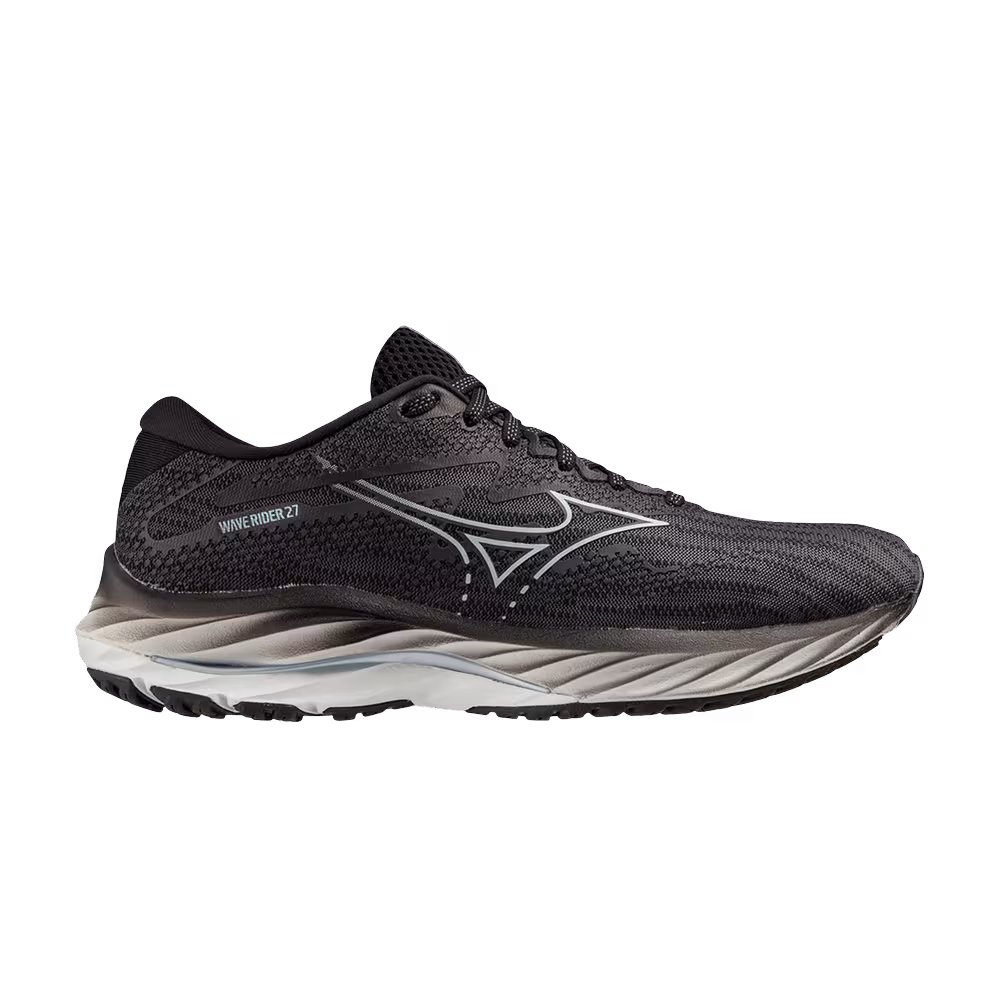 Mizuno Women's Wave Rider 27 Wide Ebony Snowcrest