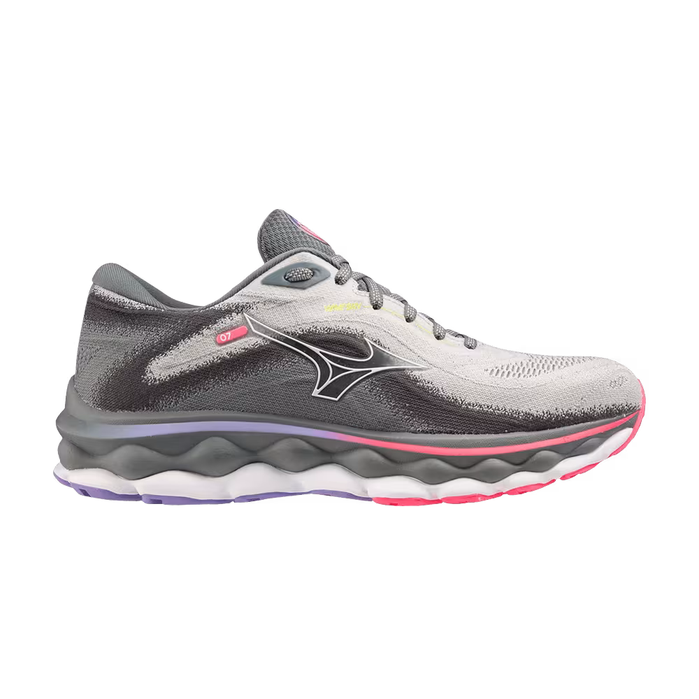 Mizuno Women's Wave Sky 7 Wide Pearl Blue White