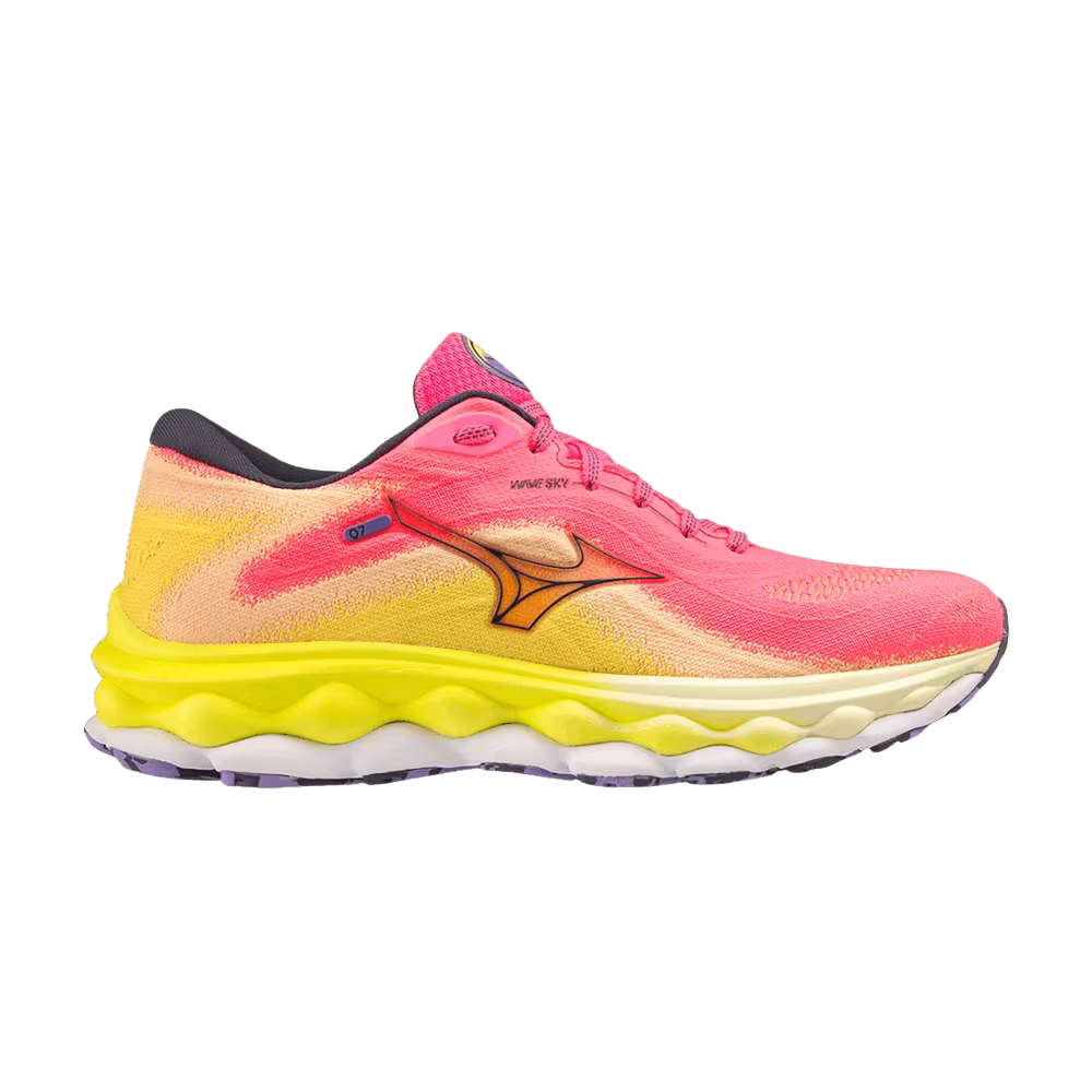 Mizuno Women's Wave Sky 7 High Vis Pink
