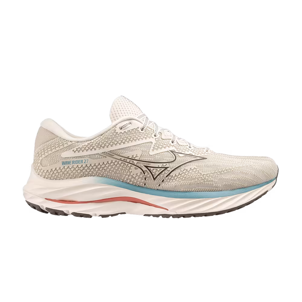 Mizuno Wave Rider 27 Snow White Granite Grey