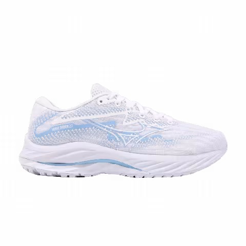 Mizuno Wmns Wave Rider 27 Super Wide 'White Cerulean'