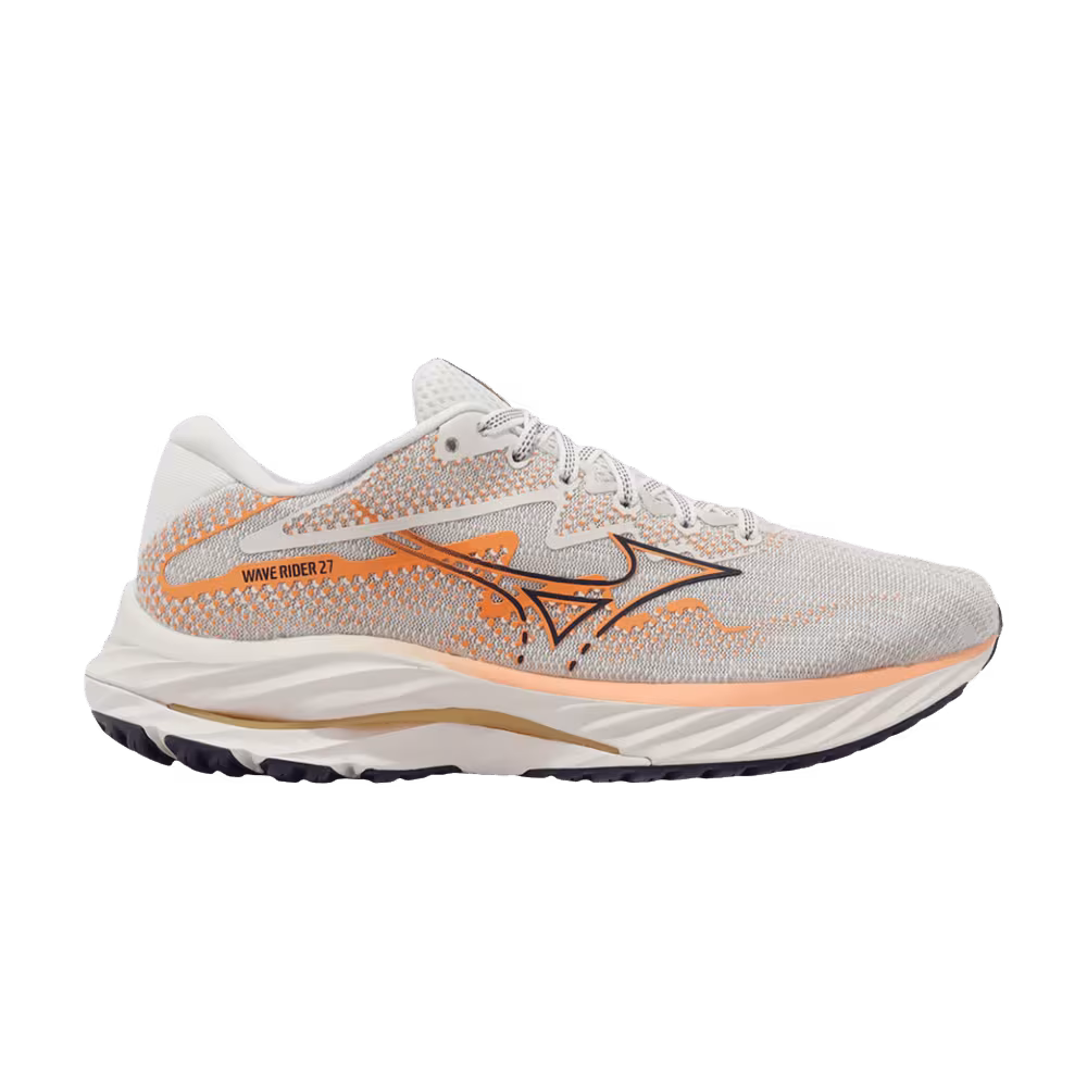 Mizuno Women's Wave Rider 27 Snow White Coral Reef