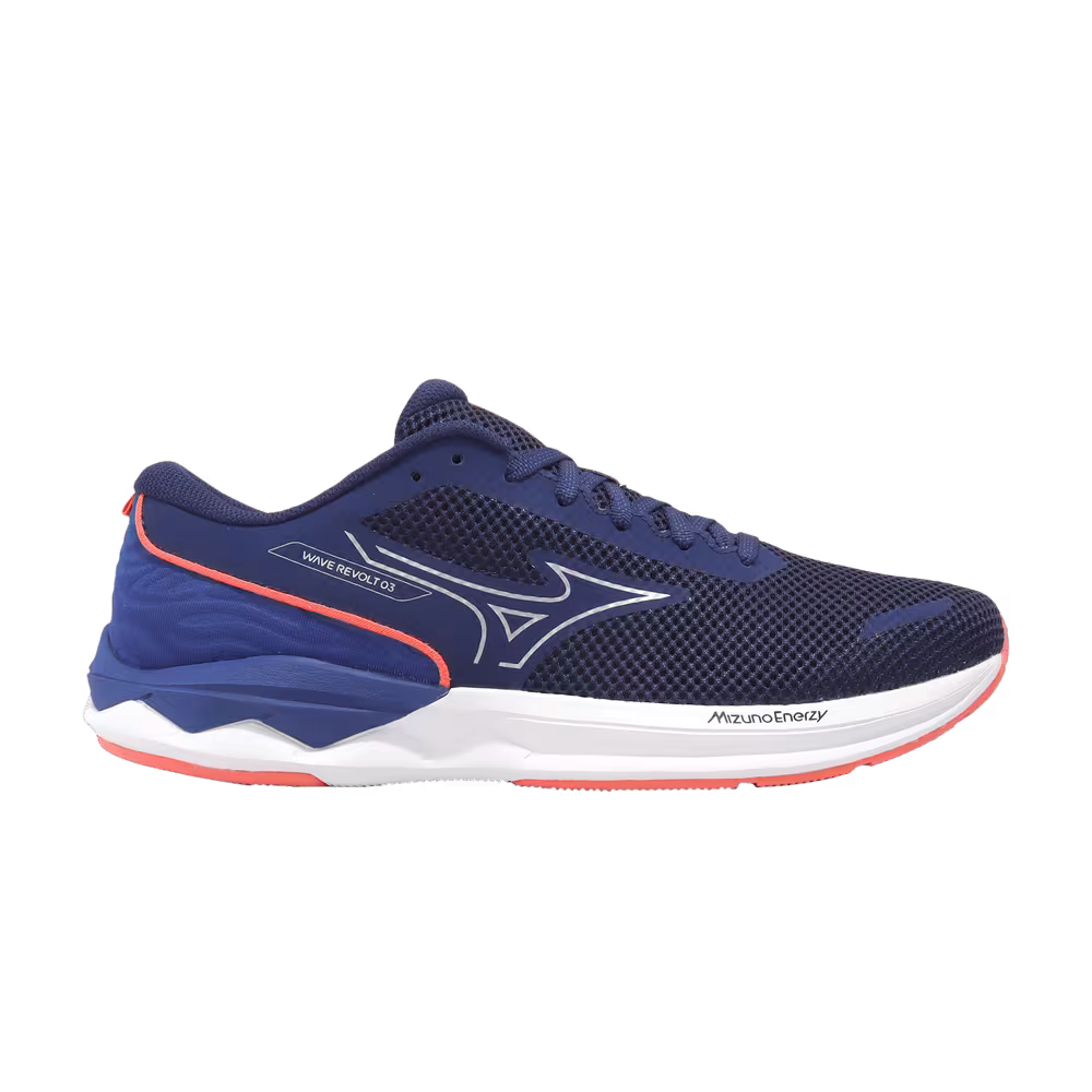Mizuno Wave Revolt 3 Wide Navy Orange