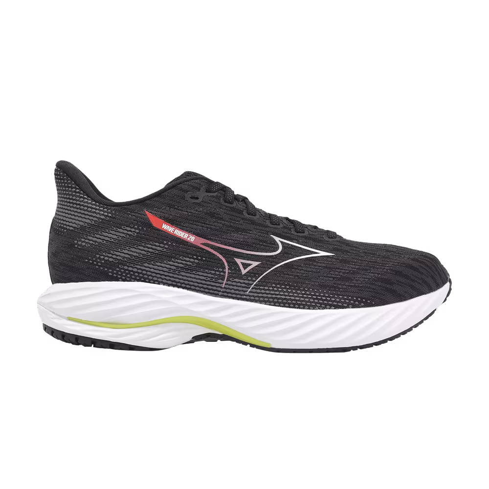 Mizuno Wave Rider 28 Super Wide Black Evening Primrose
