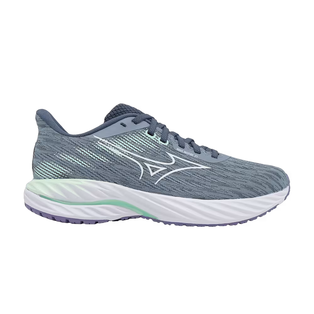 Mizuno Women's Wave Inspire 21 Super Wide Tradewinds Neo Mint