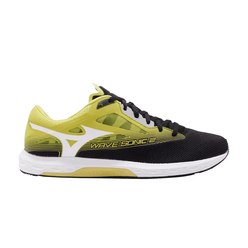 Mizuno Wave Sonic 2 Wide Black Yellow