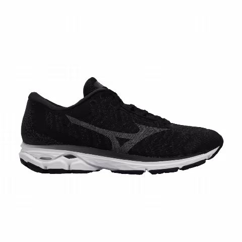 Mizuno Wmns Wave Rider Waveknit 3 Wide 'Black Grey'