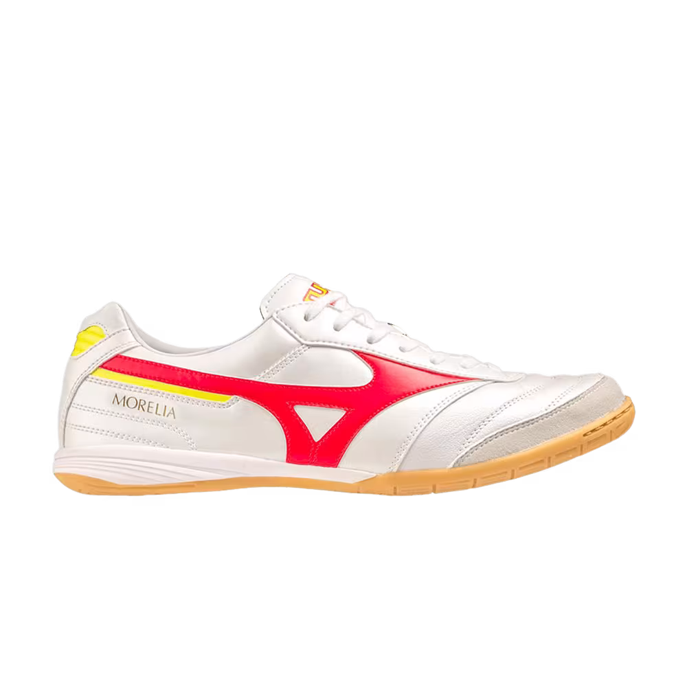 Mizuno Morelia Sala Elite IN White Fiery Coral