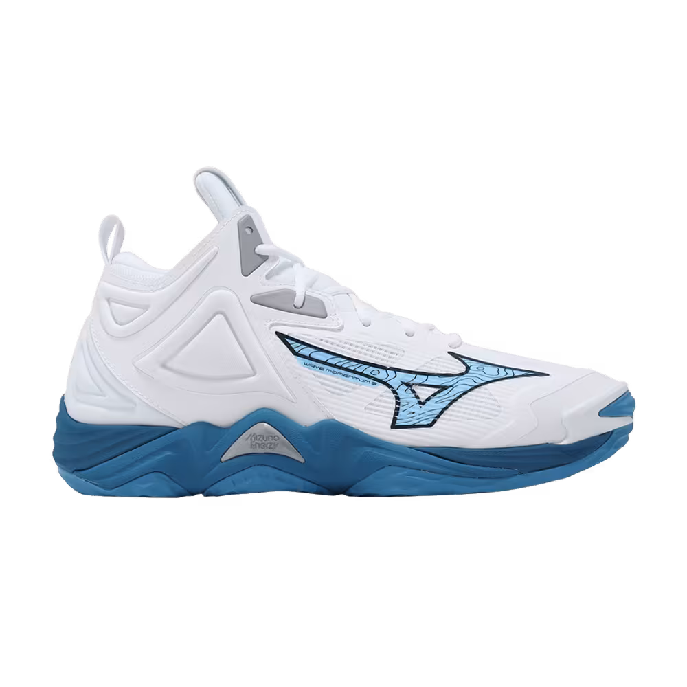 Mizuno Wave Momentum 3 Mid White Sailor Blue