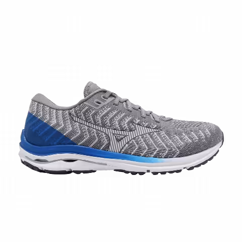 Mizuno Wave Rider 24 Waveknit Super Wide 'Grey Blue'