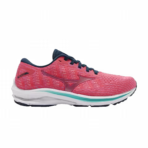 Mizuno Wmns Wave Rider 25 Waveknit Wide 'Pink'
