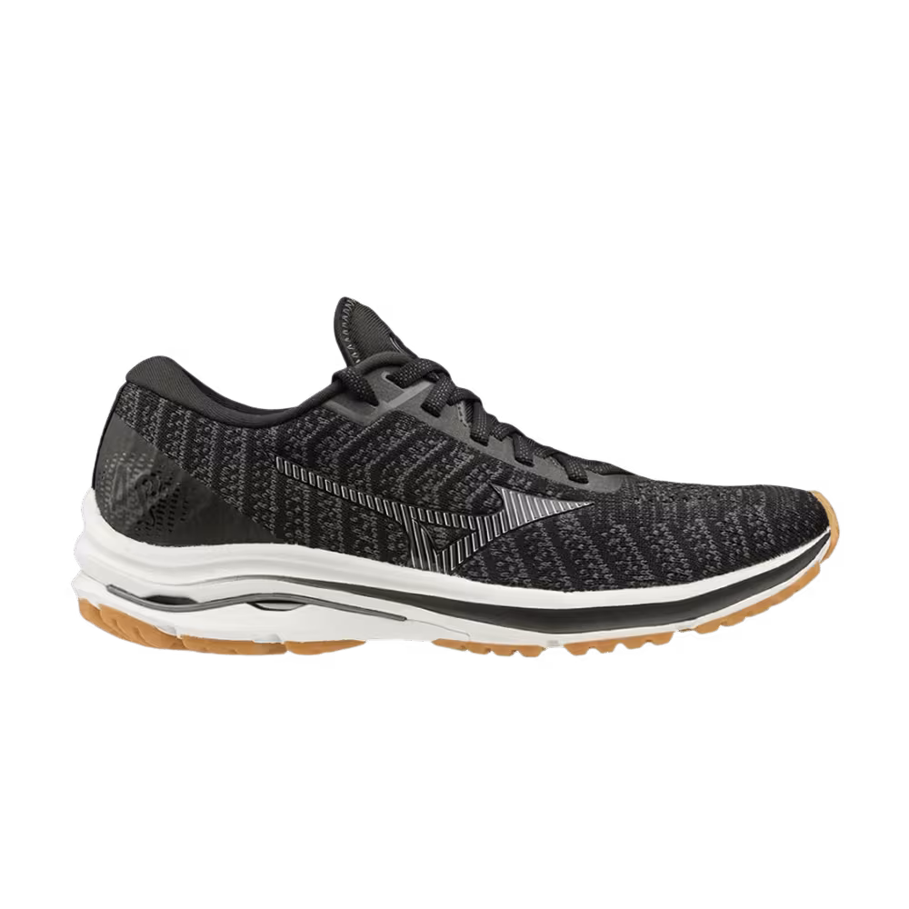 Mizuno Women's Wave Rider 24 Waveknit Wide Black