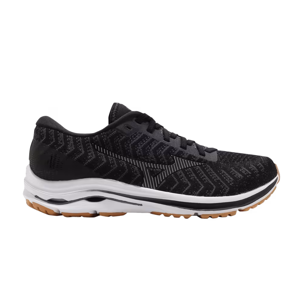 Mizuno Wave Rider 24 Waveknit Super Wide Black