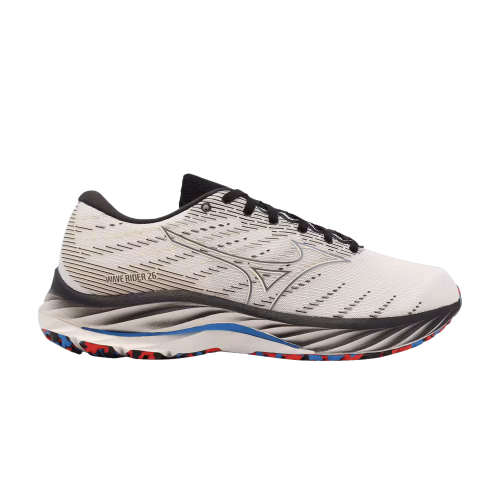 Mizuno Wave Rider 26 Super Wide White Dark Grey