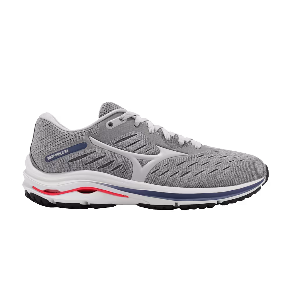 Mizuno Women's Wave Rider 24 Wide Grey Blue