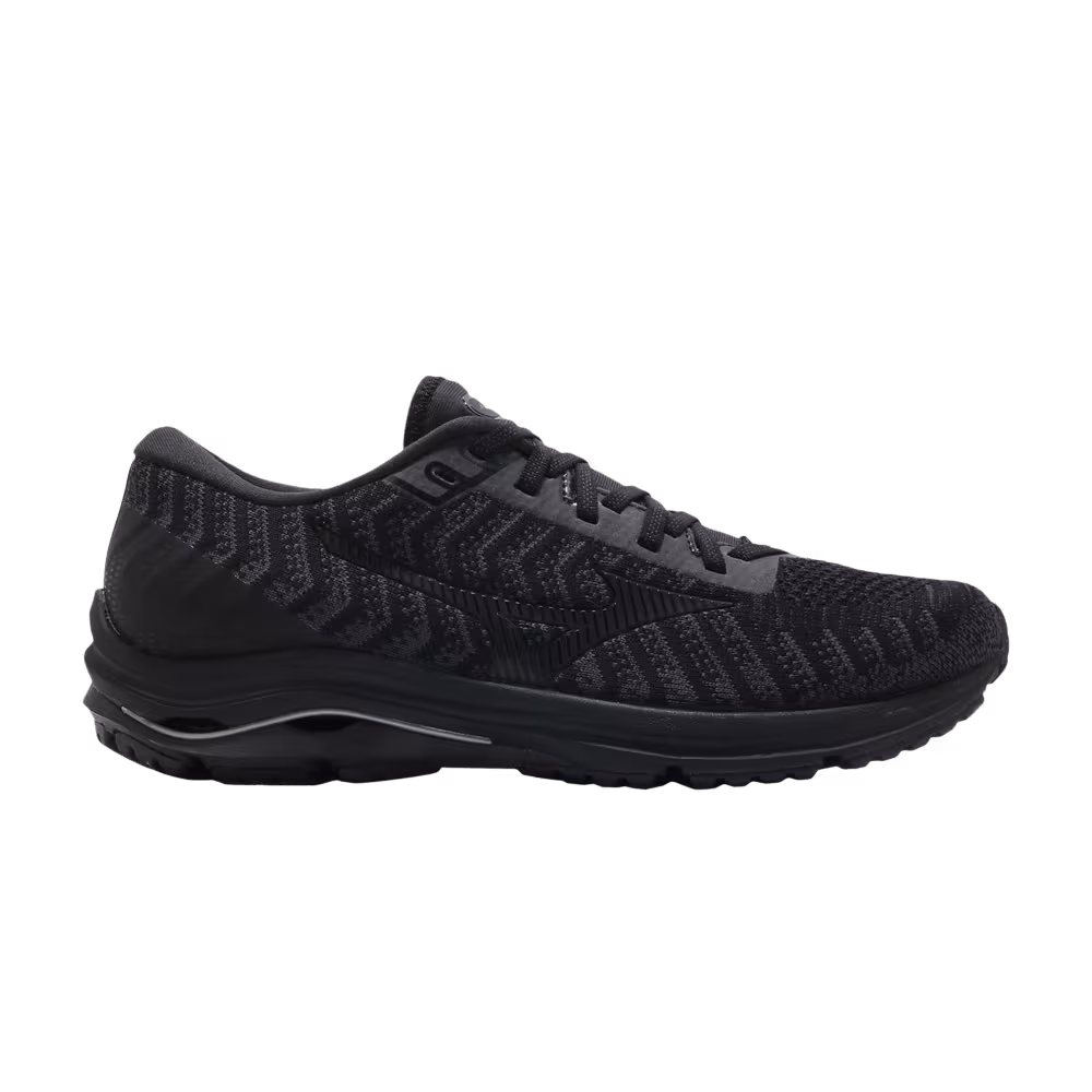 Mizuno Wave Rider 24 Waveknit Black Grey