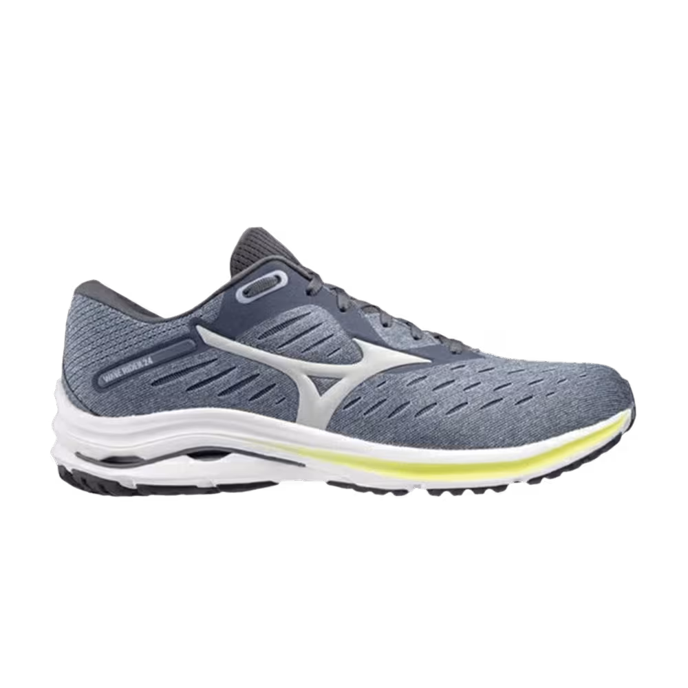 Mizuno Wave Rider 24 Super Wide Blue Grey Yellow