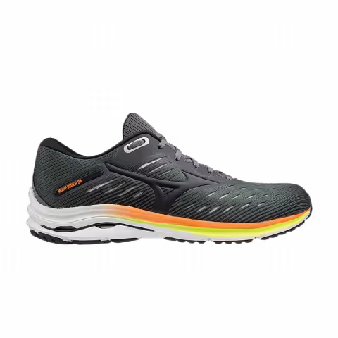 Mizuno Wave Rider 24 Super Wide 'Grey Black Orange'