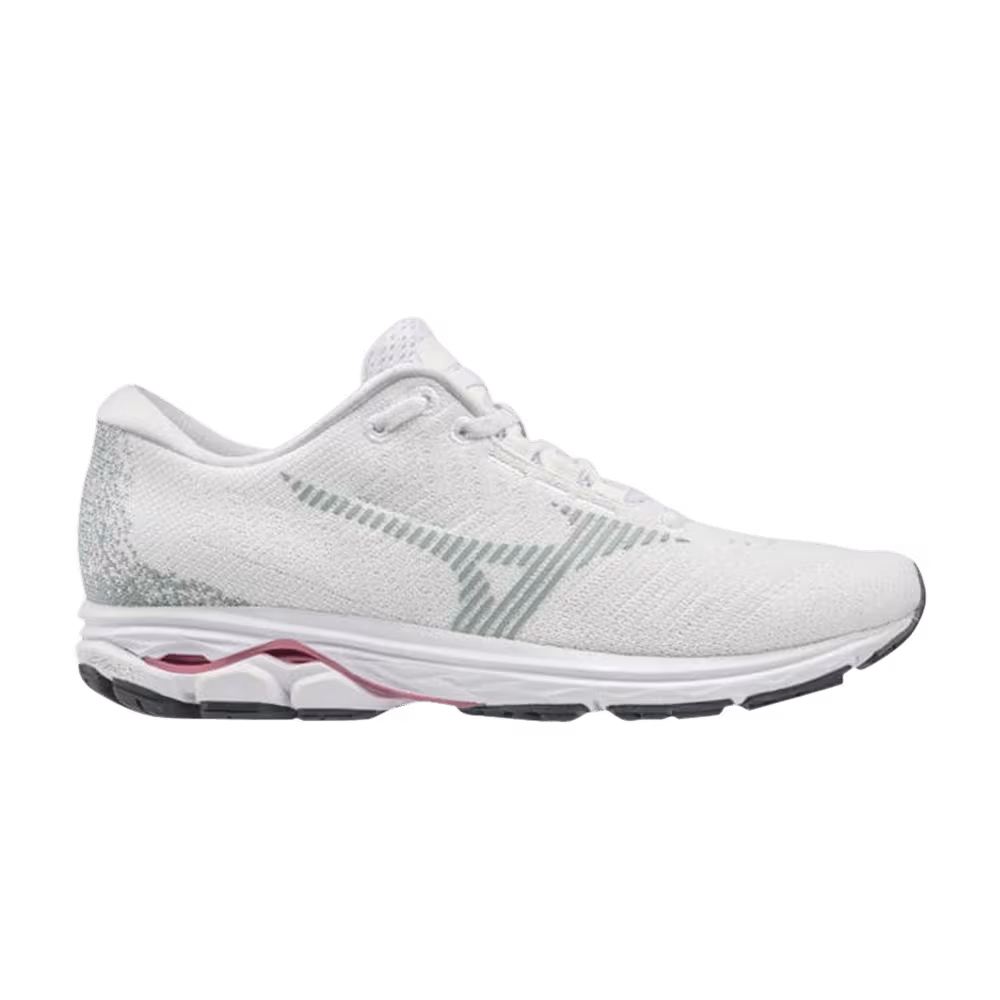 Mizuno Women's Wave Rider Waveknit 3 White High Rise