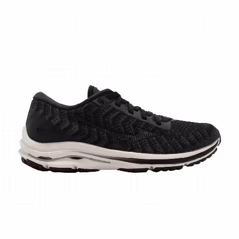 Mizuno Wmns Wave Rider 24 Waveknit 'Black Ivory'