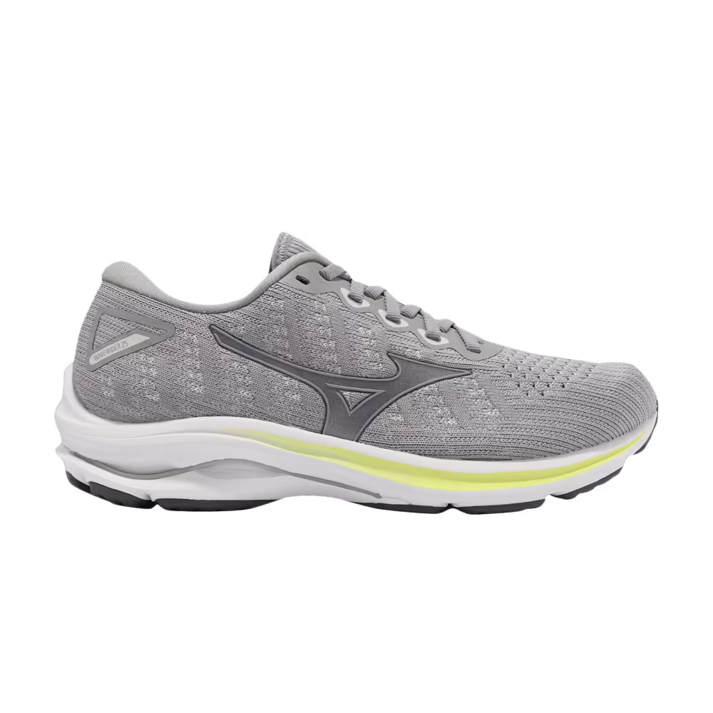 Mizuno Women's Wave Rider 25 Waveknit Wide Grey Green