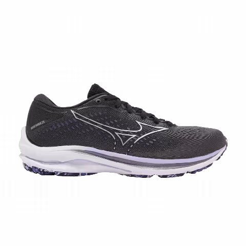 Mizuno Wmns Wave Rider 25 Wide 'Black Pearl Violet Glow'